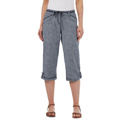 Grey marl cropped trousers
